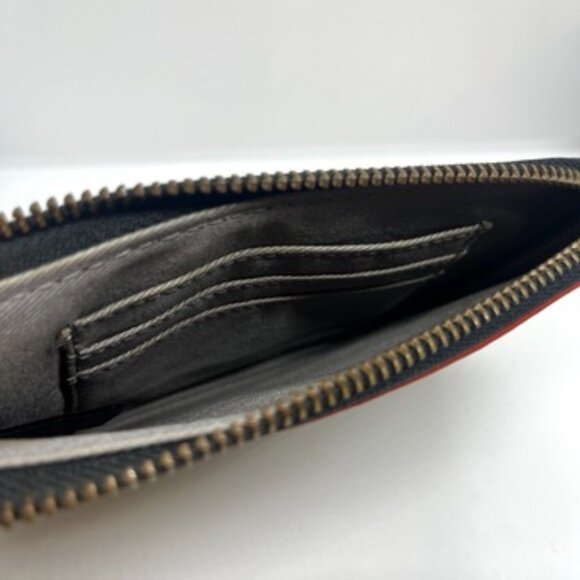 3/$30 FOSSIL DOT PRINT PATTERN WRISTLET WALLET CREAM BLACK HOT PINK PLEATHER - Picture 13 of 16